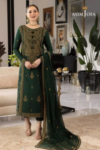 Asim Jofa Luxury Summer Collection – 3PC Airjutt Lawn Embroidered Suit